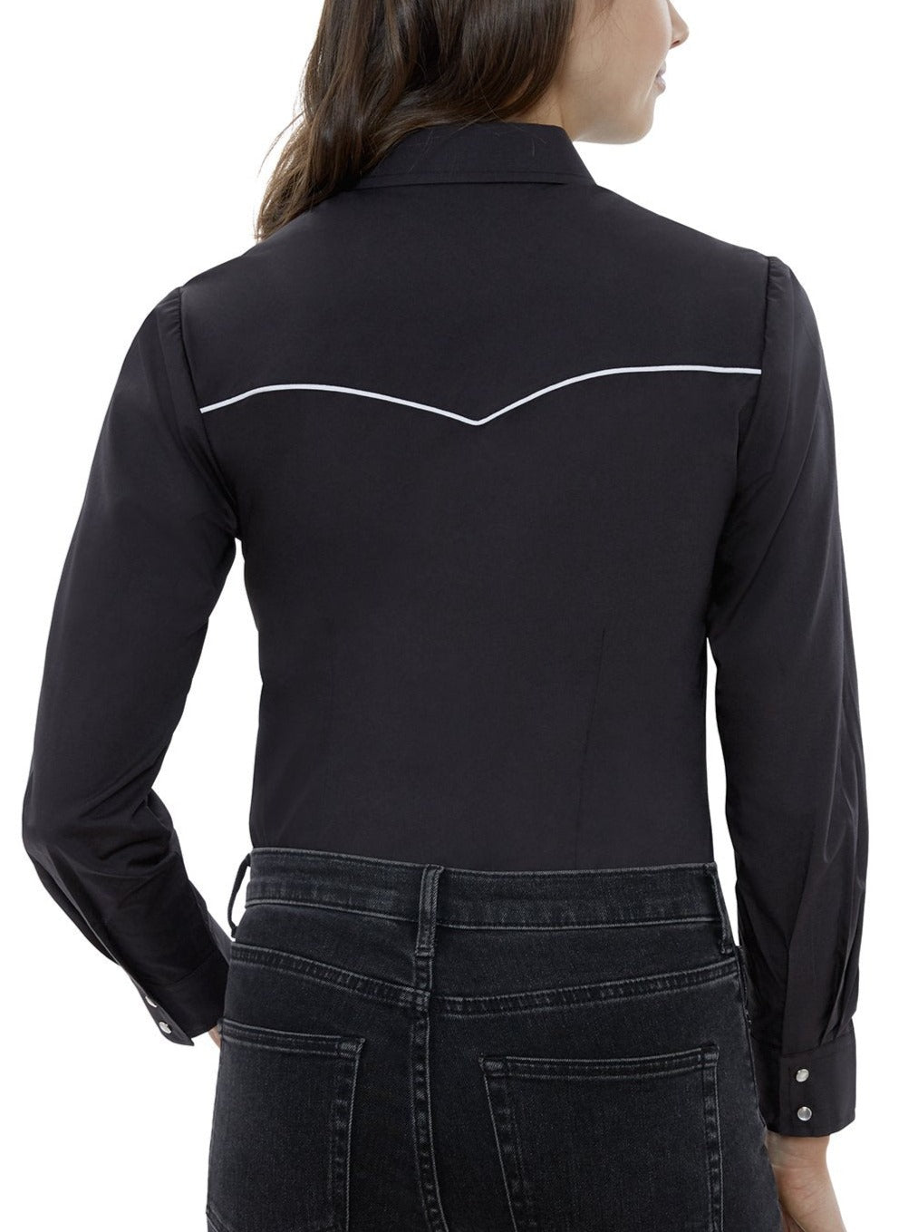 Women's Ely Walker Long Sleeve Western Snap Shirt with Contrast Piping