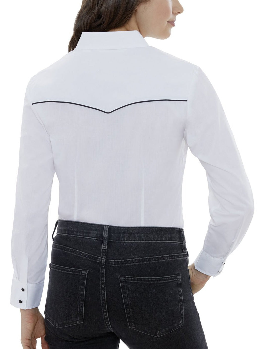Women's Ely Walker Long Sleeve Western Snap Shirt with Contrast Piping