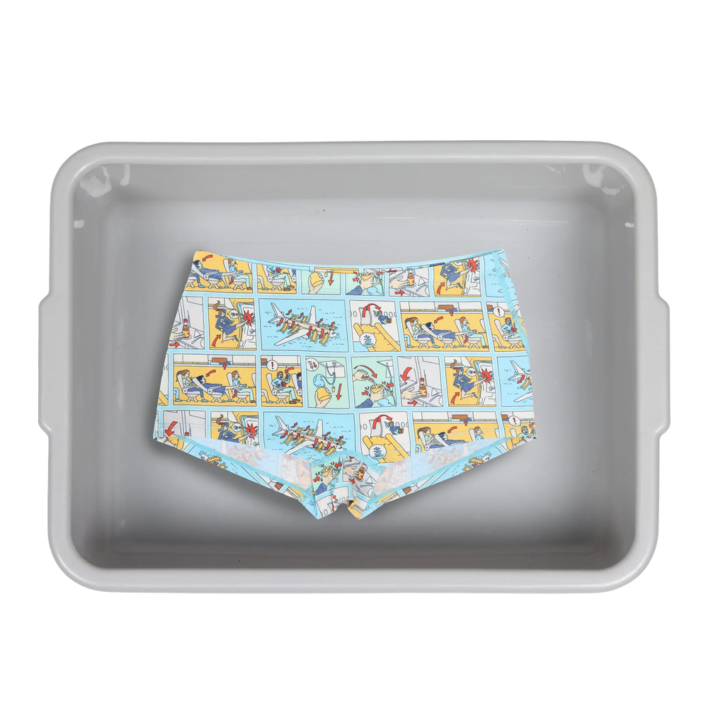 The Improper Protocol | Airplane Pamphlet Modal Boyshort Underwear - Shinesty - Flyclothing LLC