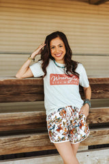 Wranglin Kids & Cows Graphic Tee - Cream