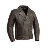 Wrath Men's Motorcycle Leather Jacket - First Manufacturing Company - Flyclothing LLC