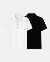 Buki Cinqo Polo 2-Pack - White/Black - Buki - Flyclothing LLC