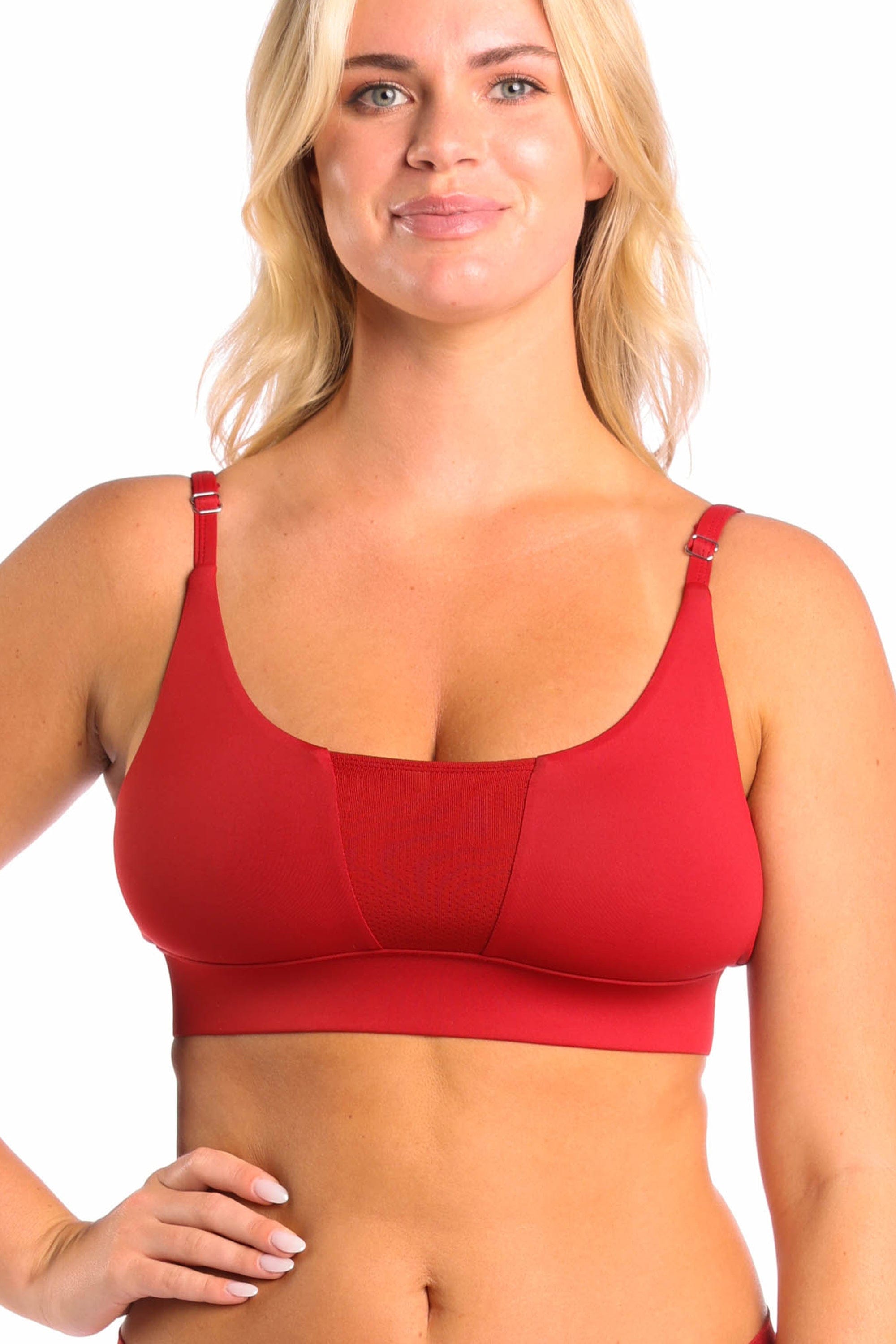 The Cherry Pie | Burgundy paradICE™ Cooling Bralette - Shinesty