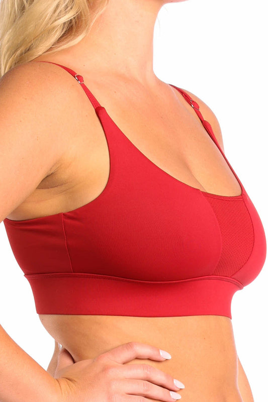 The Cherry Pie | Burgundy paradICE™ Cooling Bralette - Shinesty