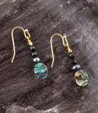 Xavier Abalone Onyx Earrings - Barse Jewelry