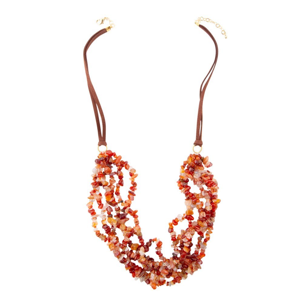 Xavier Carnelian Multi-Strand Necklace - Barse Jewelry