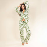 The Xmas In Texas | Western Toile SleepDeep™ Women’s Long Sleeve Pajama Set - Shinesty - Flyclothing LLC