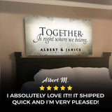 Together Sign - Tailored Canvases - Flyclothing LLC