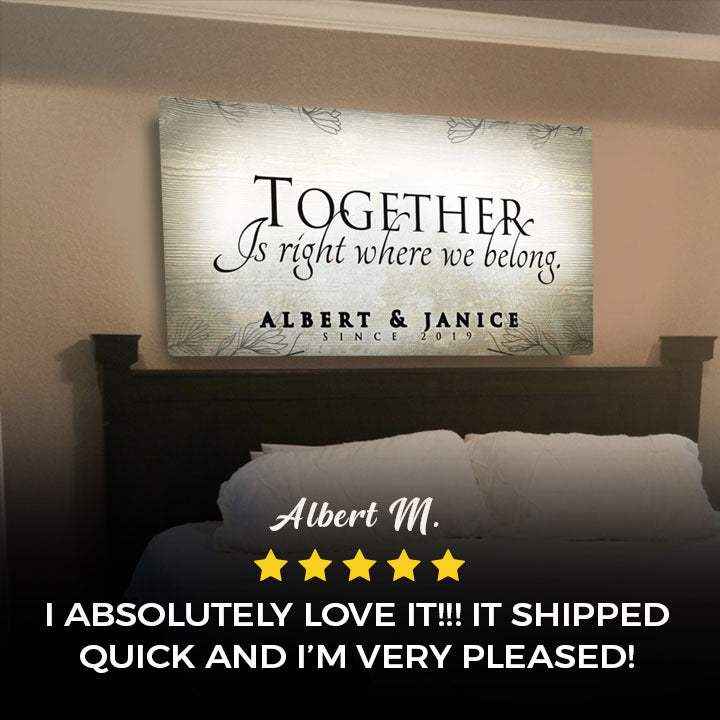 Together Sign - Tailored Canvases - Flyclothing LLC