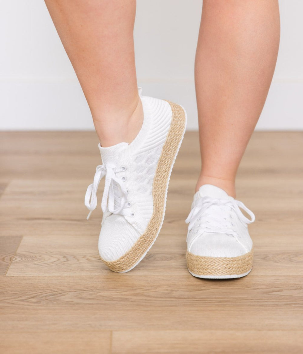 Yaras Sneakers in White - Naughty Monkey
