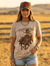 Yeehaw! Cowgirl Graphic Tee - Wild Junkie - Flyclothing LLC