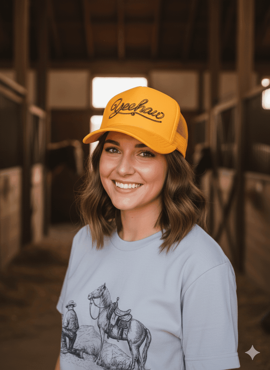 Yeehaw Twisted Rope Trucker Hat - Wild Junkie - Flyclothing LLC