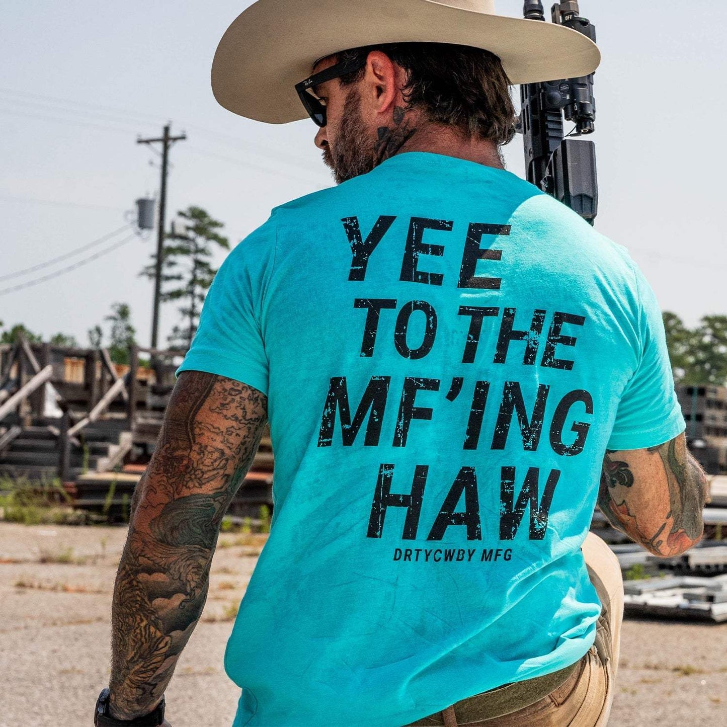 Yee To The Mf'Ing Haw Rodeo Men's T-Shirt - DIRTY COWBOY USA - Flyclothing LLC