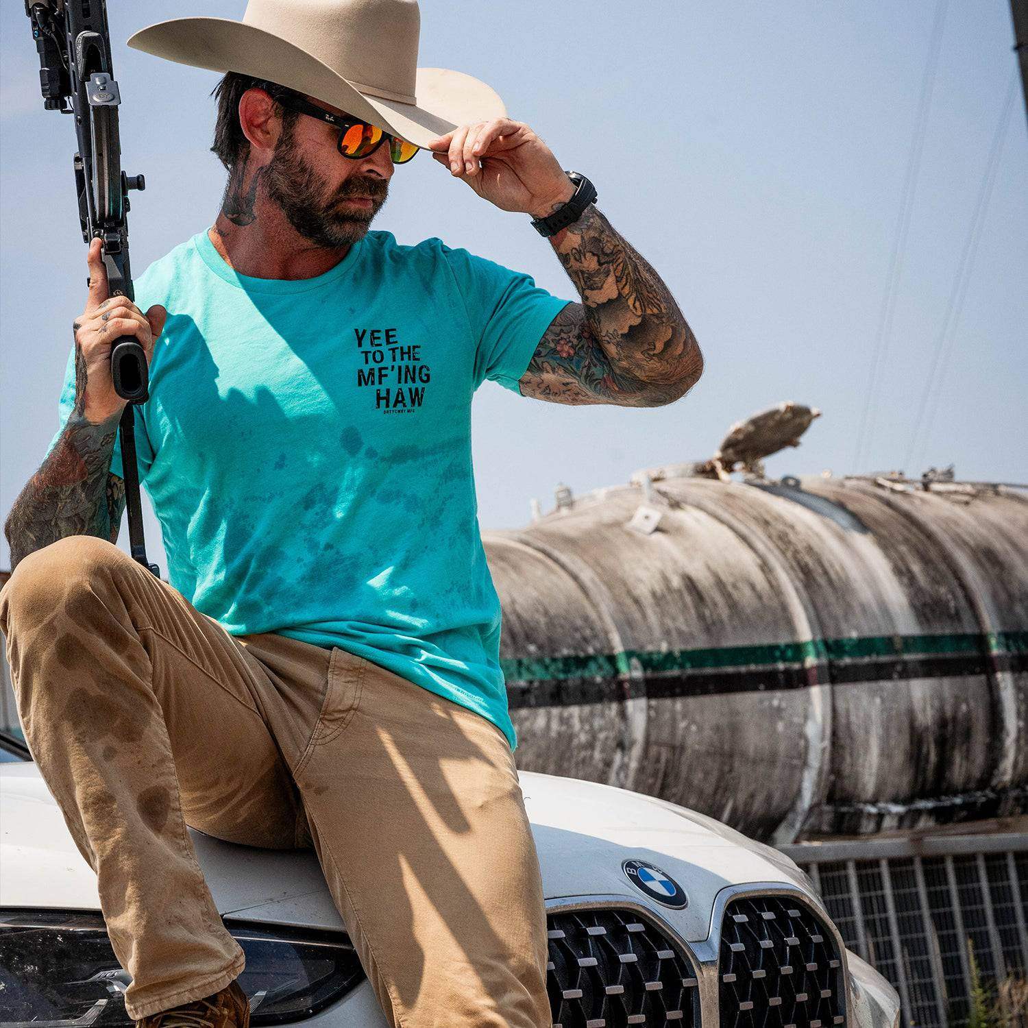 Yee To The Mf'Ing Haw Rodeo Men's T-Shirt - DIRTY COWBOY USA - Flyclothing LLC