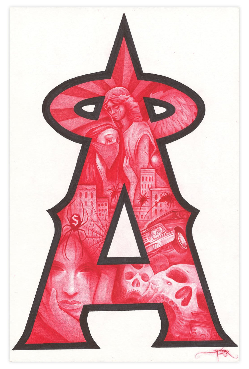 Black Market Art Company Yet So Far From Heaven Print