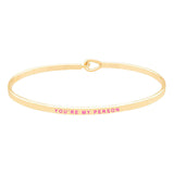You're My Person Brass Thin Metal Hook Bracelet - Madeline Love - Flyclothing LLC