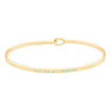 You're My Person Brass Thin Metal Hook Bracelet - Madeline Love - Flyclothing LLC