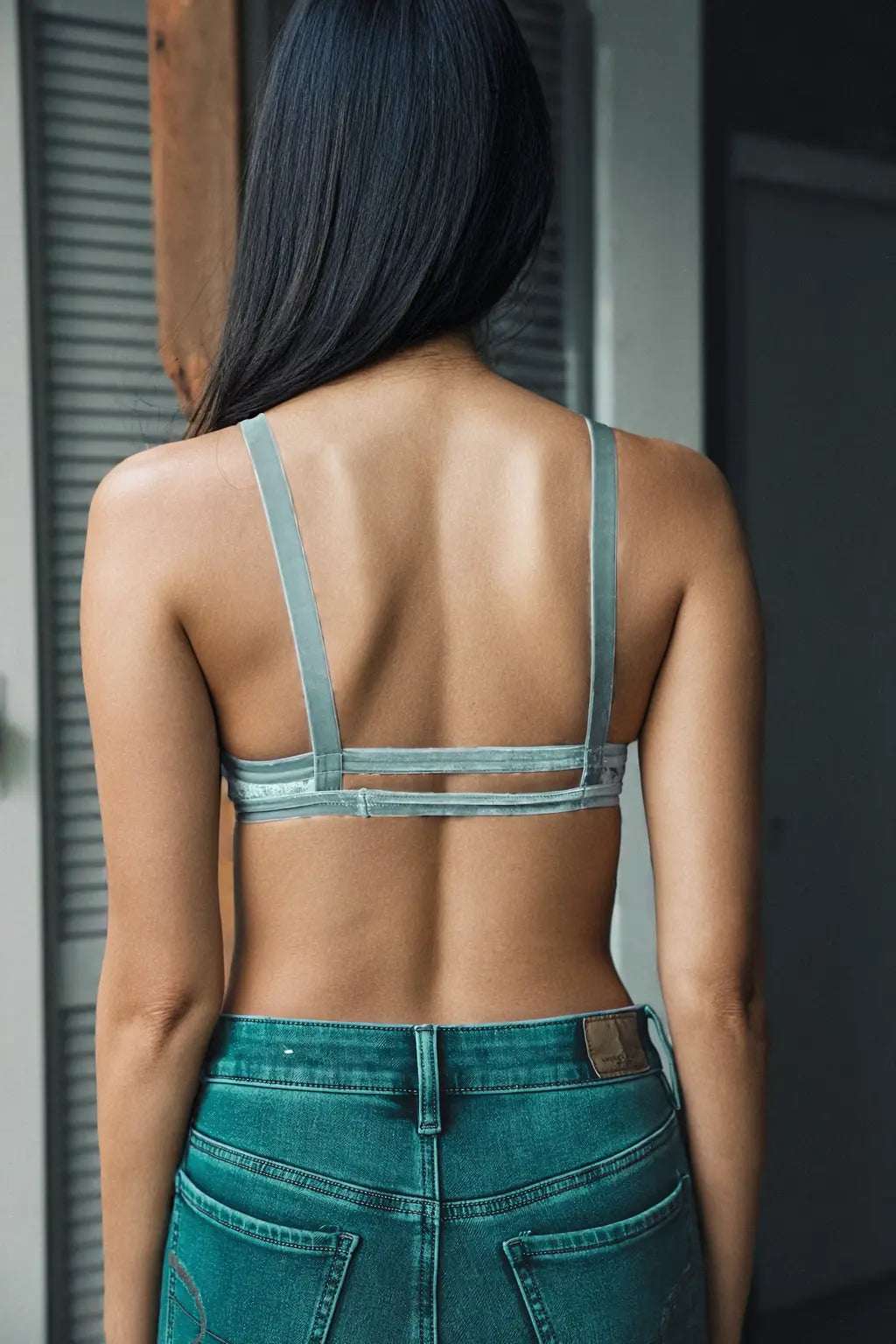 Crushed Velvet Bralette - Boho Clothing and Accessories - Flyclothing LLC