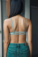 Crushed Velvet Bralette - Boho Clothing and Accessories - Flyclothing LLC