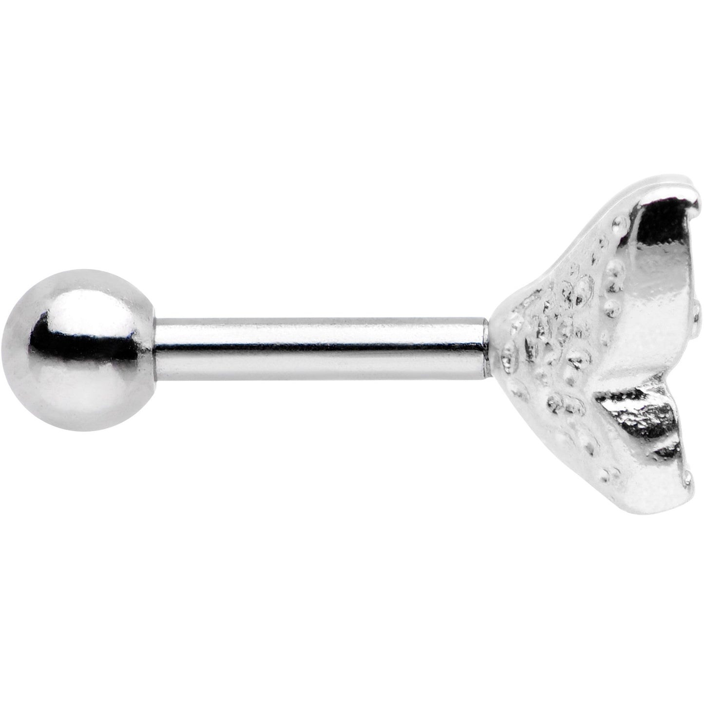 16G Pink Gem Silver Tone Butterfly Tragus Cartilage Earring - BodyCandy - Flyclothing LLC