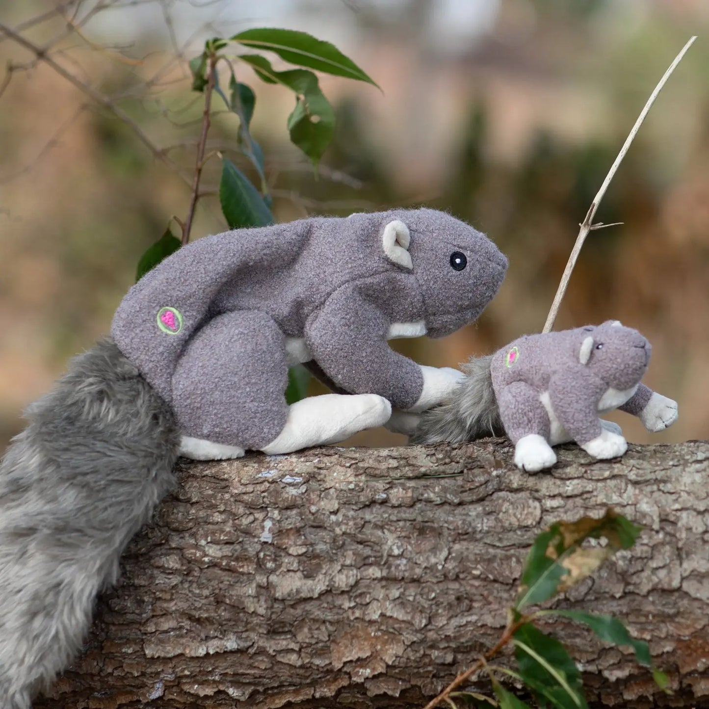 Feller Squirrel Plush Dog Toy - HuggleHounds - Flyclothing LLC