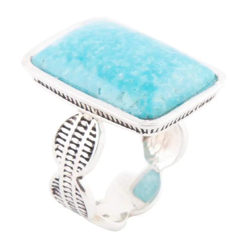 Zion Blue Turquoise and Sterling Silver Ring - Barse Jewelry - Flyclothing LLC