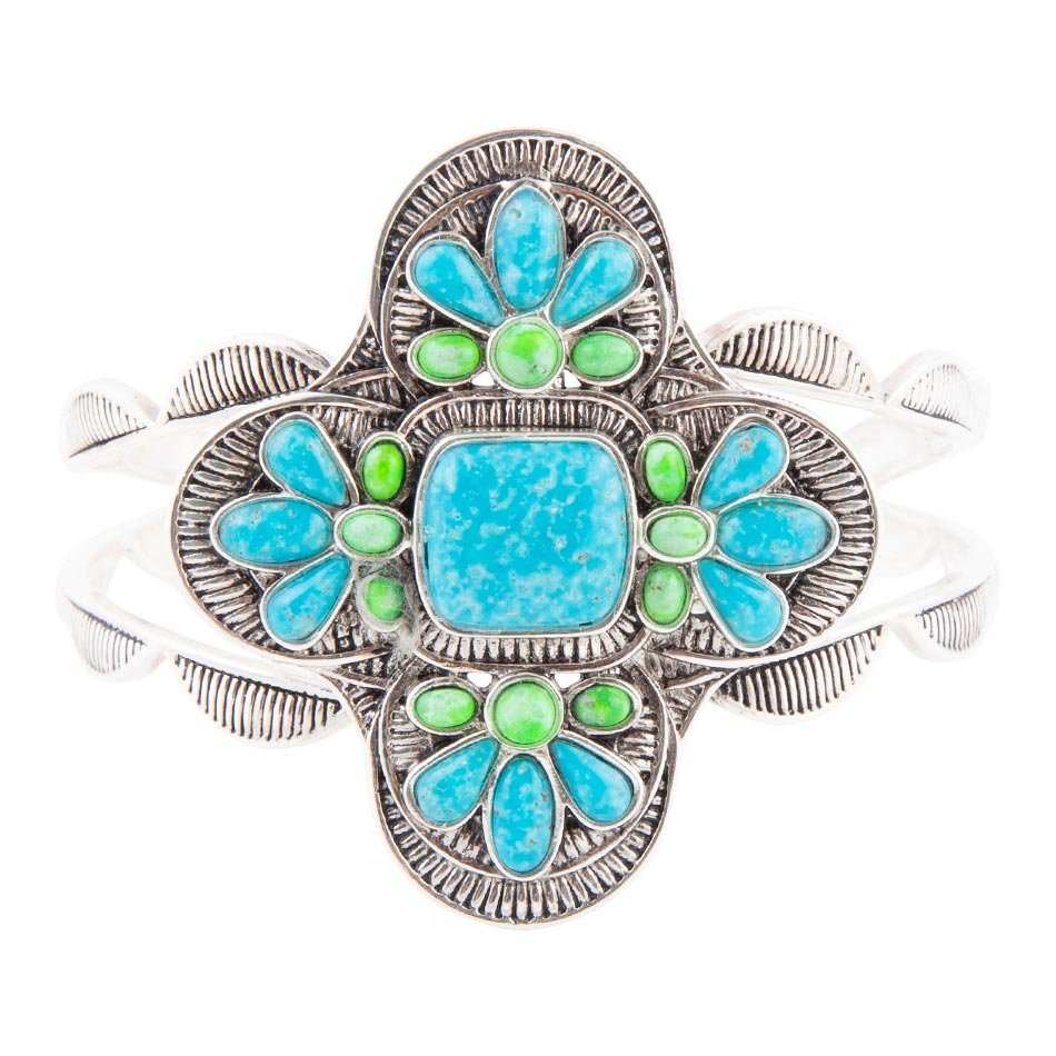 Zion Blue Turquoise Sterling Silver Cuff Bracelet - Barse Jewelry - Flyclothing LLC