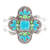 Zion Blue Turquoise Sterling Silver Cuff Bracelet