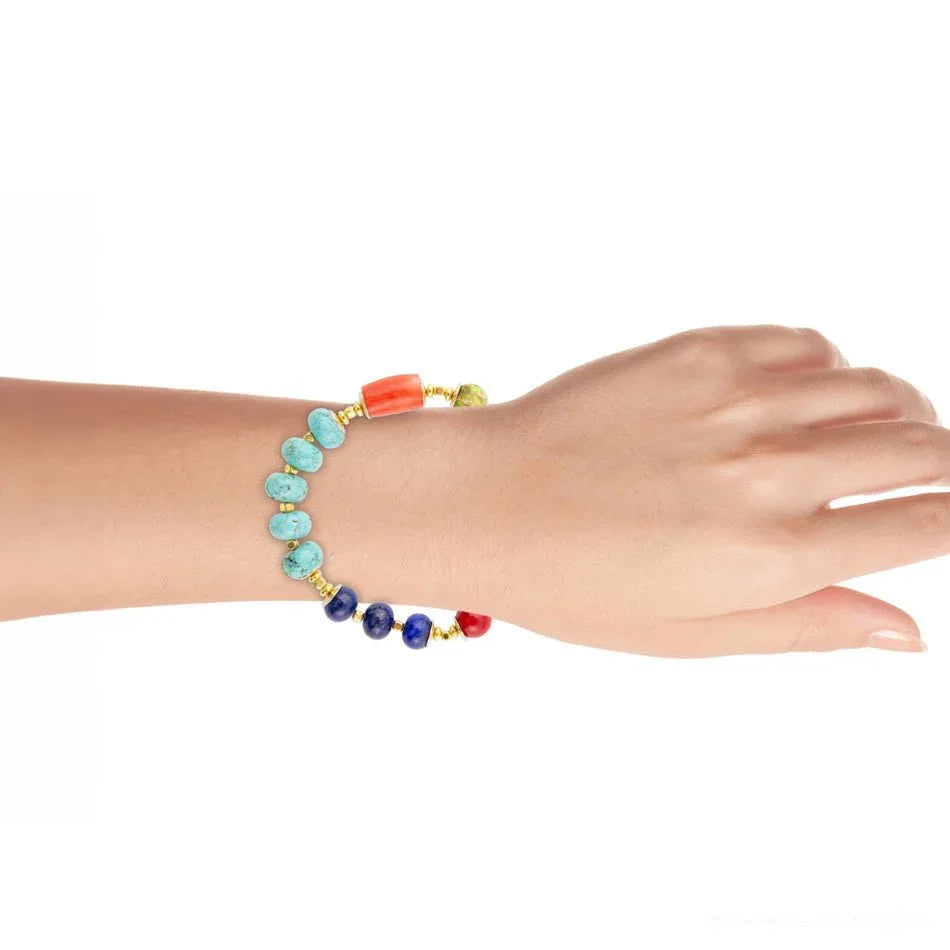 Zion Multi-Color Chunky Stretch Bracelet - Barse Jewelry - Flyclothing LLC