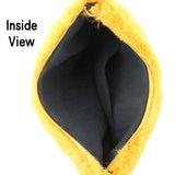 Zipper Closure Solid Faux Fur Crossbody Bag - Madeline Love - Flyclothing LLC