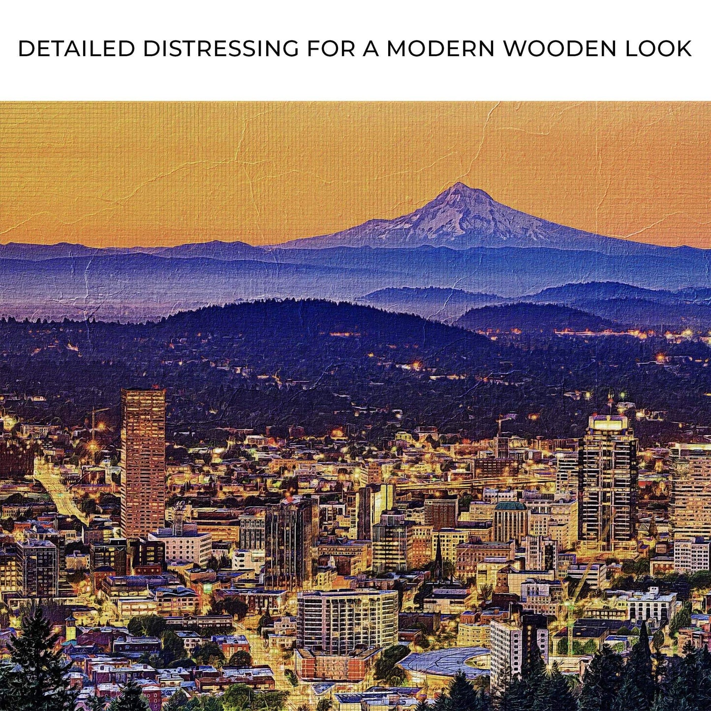 Portland Oregon Skyline Canvas Wall Art - Tailored Canvases - Flyclothing LLC
