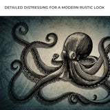 Octopus Coastal Canvas Wall Art - Tailored Canvases - Flyclothing LLC