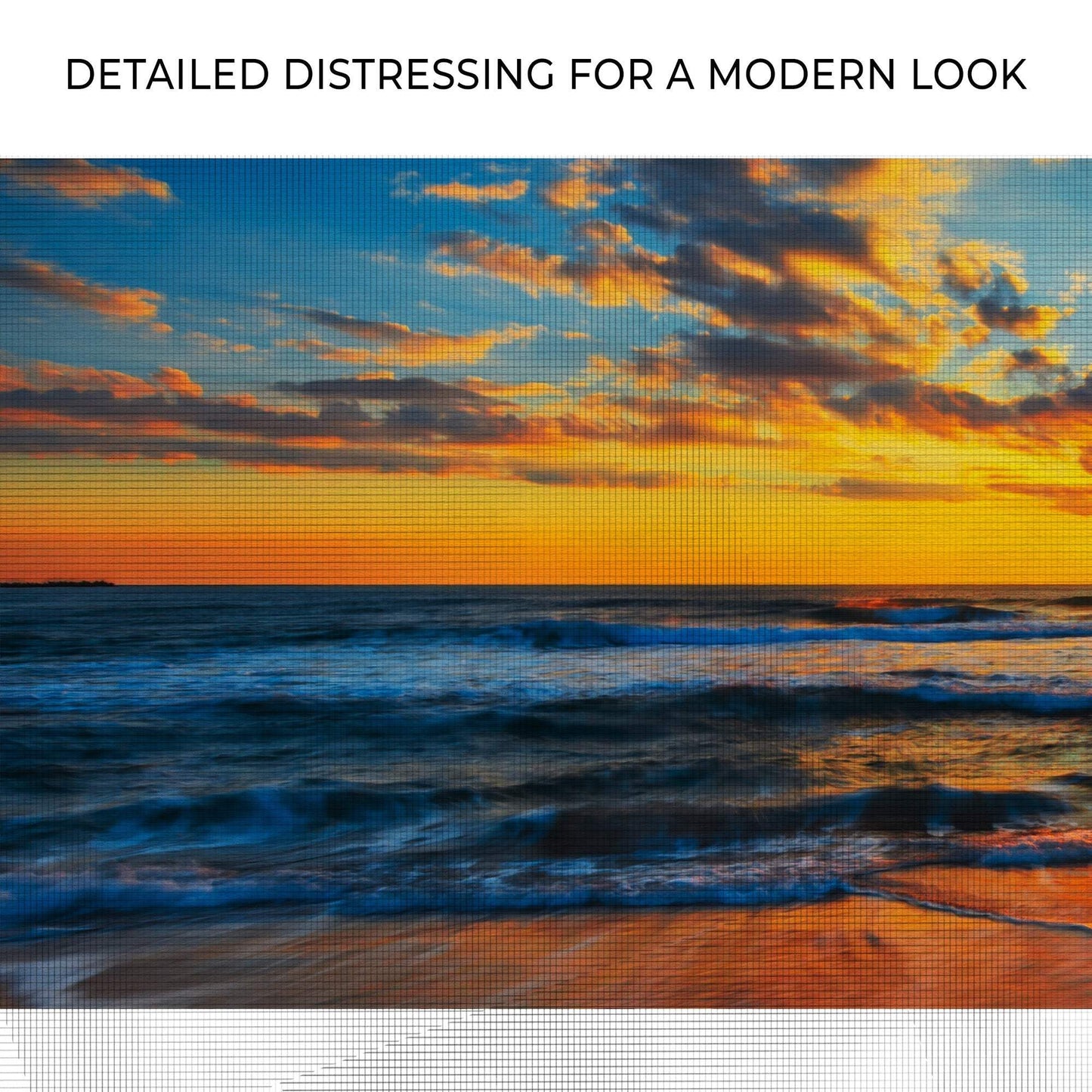 Sunrise On Atlantic Ocean Canvas Wall Art II - Tailored Canvases - Flyclothing LLC
