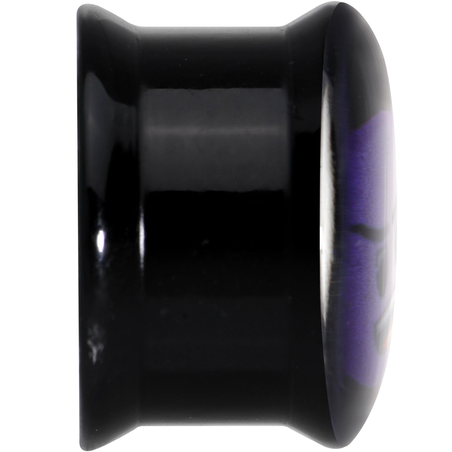 5/8 Licensed Purple Devil emoji Acrylic Double Flare Plug Set - BodyCandy - Flyclothing LLC