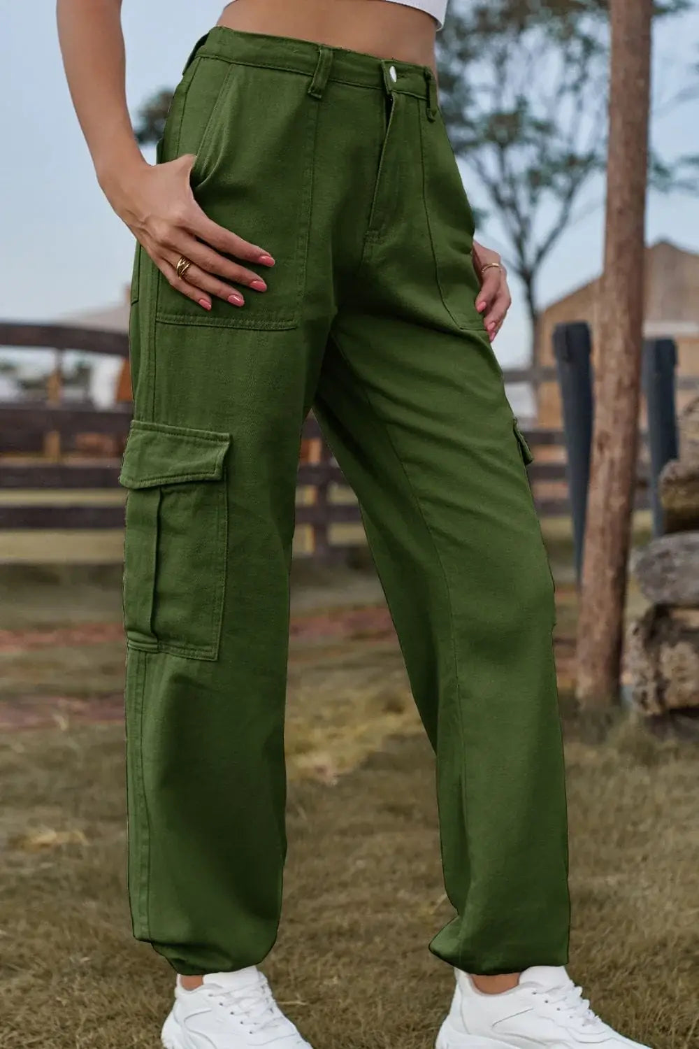 Long Jeans with Pocket - Trendsi - Flyclothing LLC
