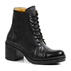 Sandro Moscoloni Women's Boots Black Serena Block Heel Heel Boot - Flyclothing LLC