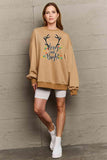 Simply Love Full Size MERRY AND BRIGHT Graphic Sweatshirt - Trendsi
