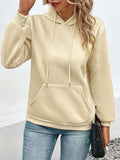 Long Sleeve Front Pocket Hoodie - Trendsi - Flyclothing LLC