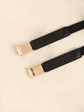 PU Elastic Skinny Belt - Trendsi