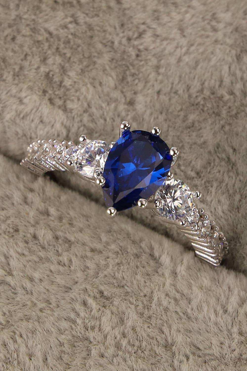 Spinel Pear Shape Ring - Trendsi - Flyclothing LLC