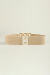 Zinc Alloy Buckle Elastic Wide Belt - Trendsi - Flyclothing LLC