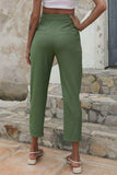 Straight Leg Cropped Pants with Pockets - Trendsi - Flyclothing LLC