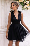 Open Back Sleeveless Mesh Dress - Trendsi