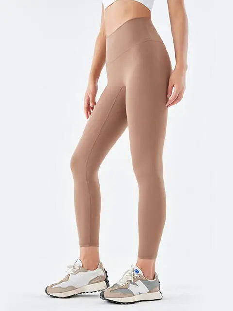 Wide Waistband Sports Leggings - Trendsi - Flyclothing LLC