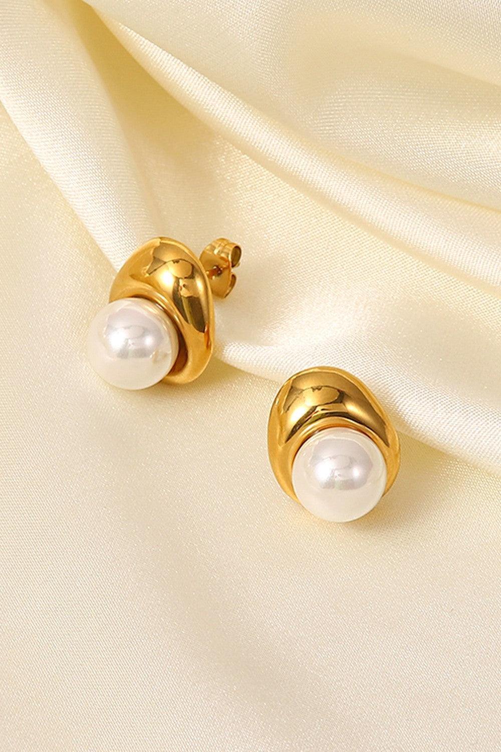 Lovelier Than Ever Pearl Stud Earrings - Flyclothing LLC