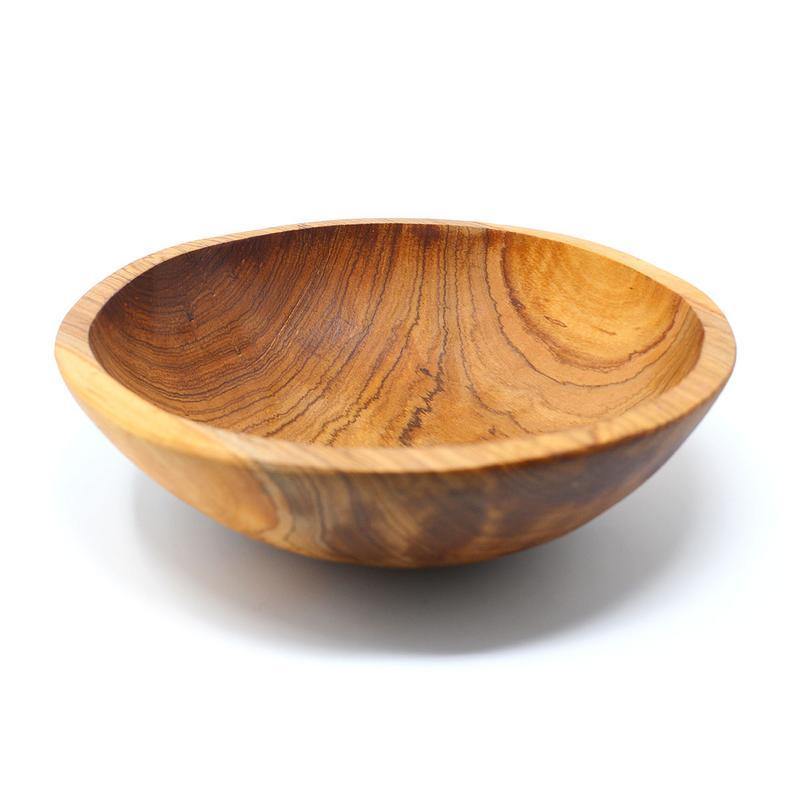 9-Inch Handcarved Olive Wood Bowl - Jedando Handicrafts - Jedando Handicrafts