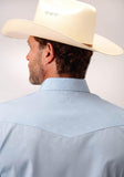 Roper Mens Long Horn Tone On Tone Long Sleeve Snap Western Shirt - Roper