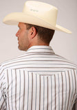 Roper Mens Brown And Grey Wide Stripe Short Sleeve Snap Western Western - Roper - Flyclothing LLC