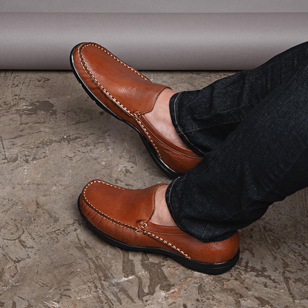 Sandro Moscoloni Dillon Brown Leather Loafer - Flyclothing LLC