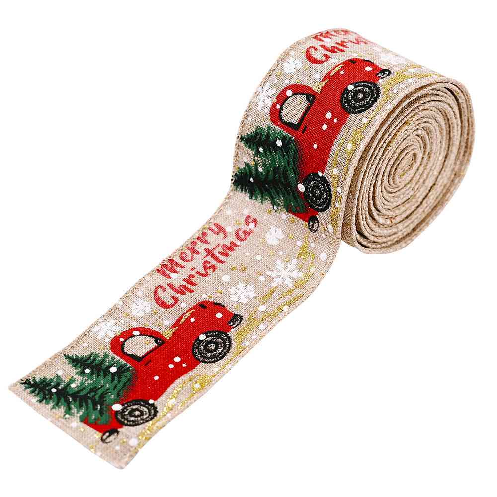 Car & Christmas Tree Ribbon - Trendsi - Flyclothing LLC